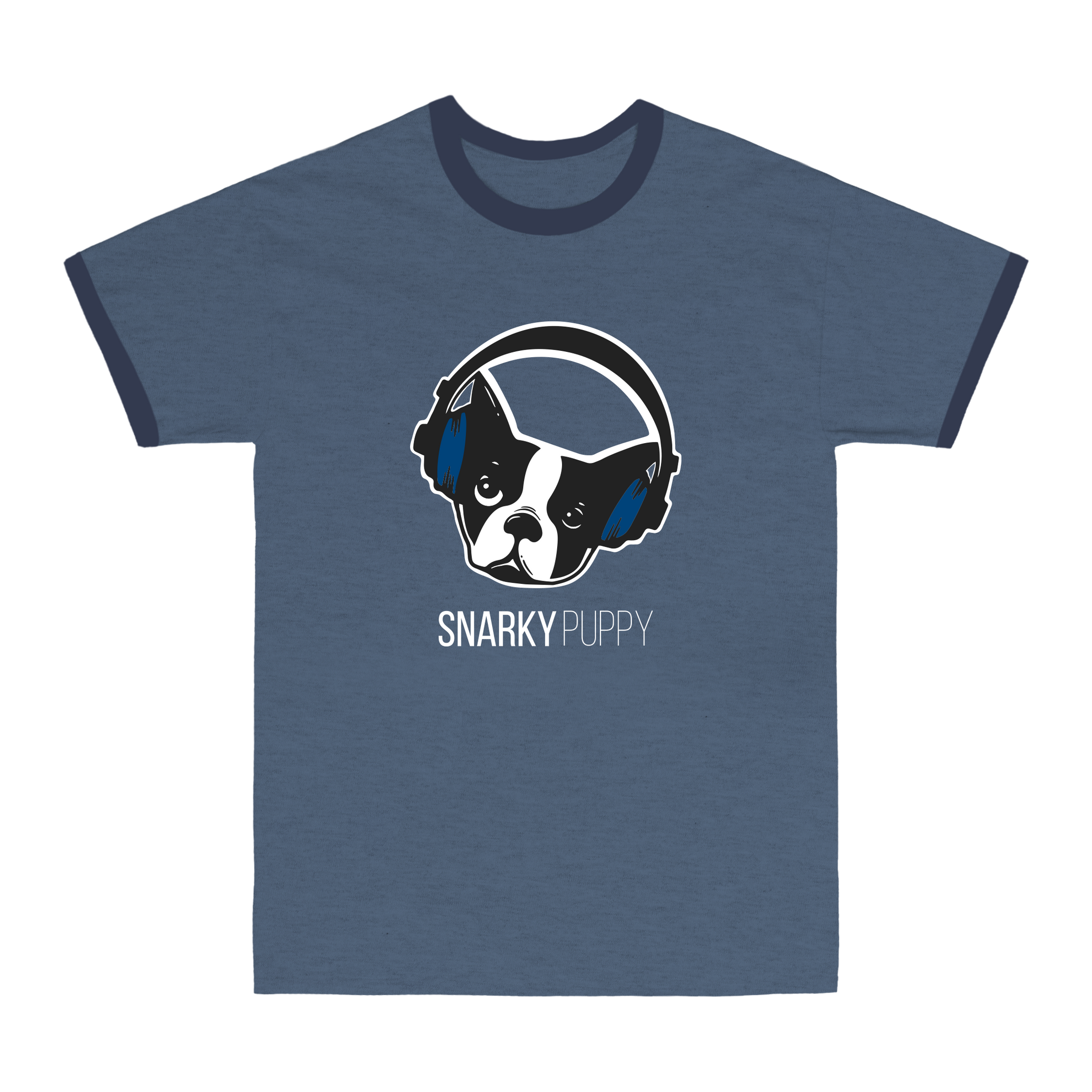 Logo Navy Ringer T-Shirt