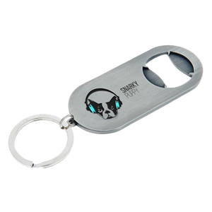 Bottle-Cap Opener Logo Keychain